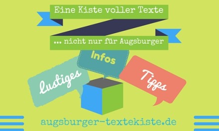 Neue Texte für Augsburg