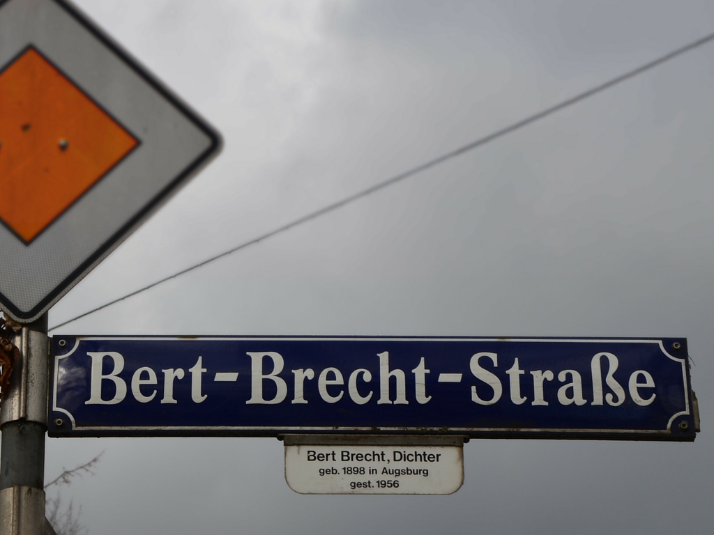 Brecht in Augsburg Brechtstraße