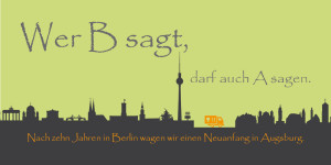 Texter zieht von Berlin nach Augsburg