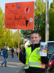 Aktion Einzelporträt mit Flyer