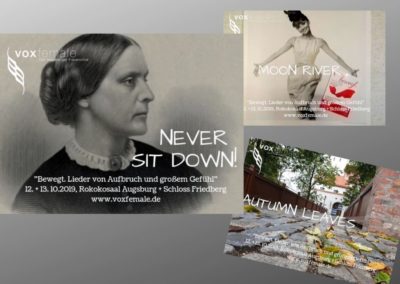Konzertwerbung Kampagne mit Liedern